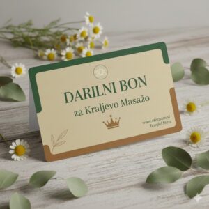 Darilni Bon za Kraljevsko Masažo